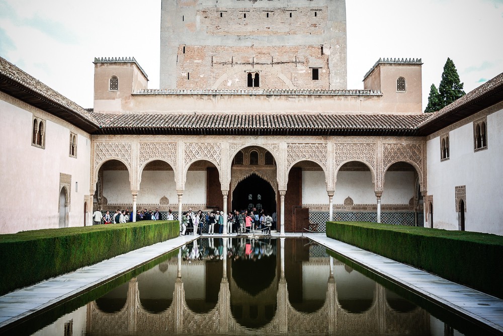 Generalife courtyard in the Alhambra, Granada