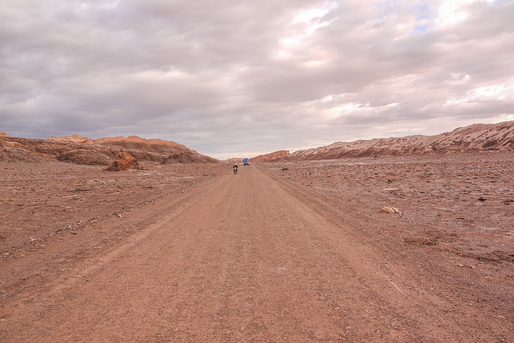 Biking Dirt Road to Valle De La Luna