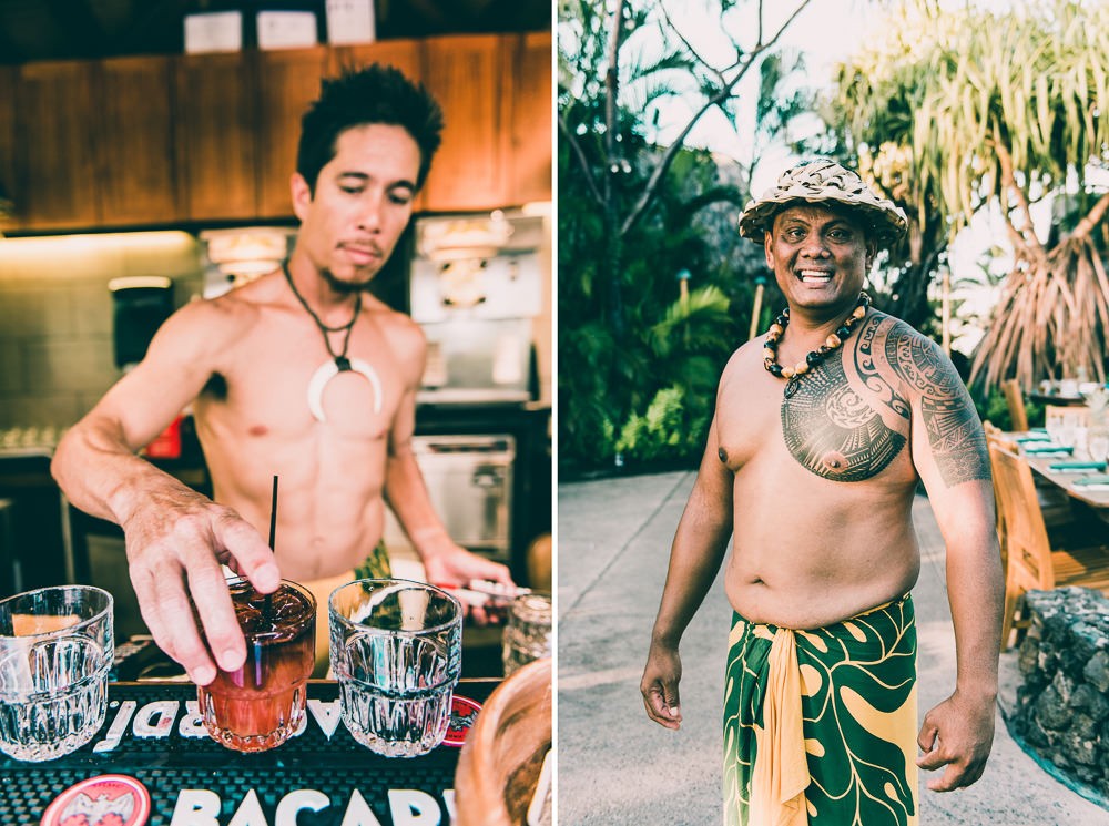 Old Lahiana Luau Open Bar Tropical Drinks