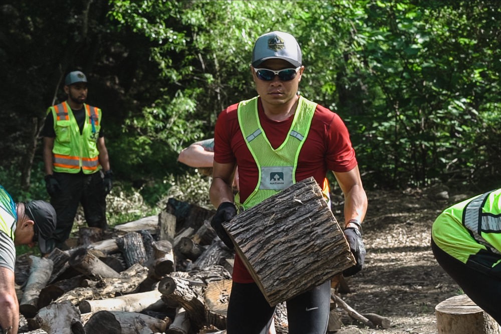 SISU Iron Wood Chopping At Camp Trask