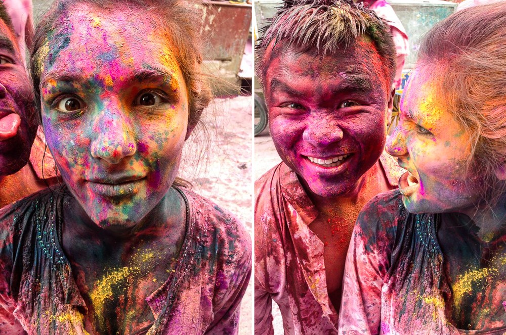 After Effects of Celebrating Holi Festival In Pushkar India