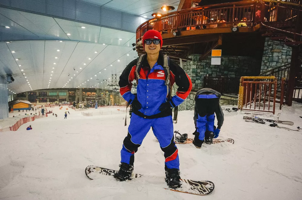 Kien Lam Full Snowboard Ski Uniform Indoor Snowboarding Dubai
