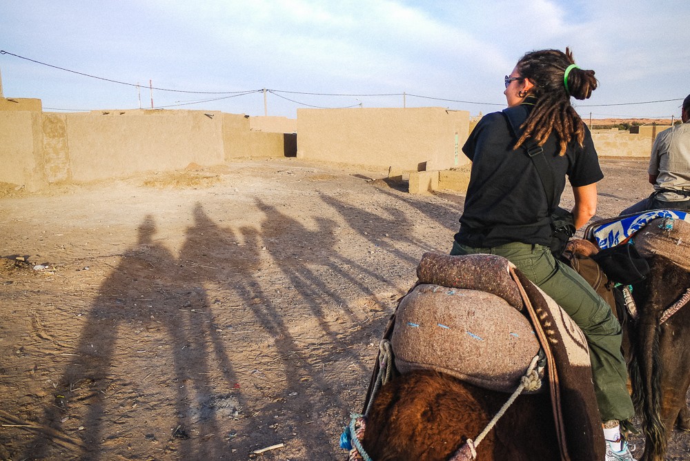 Camel Ride Through Merzouga Desert Sand Dunes