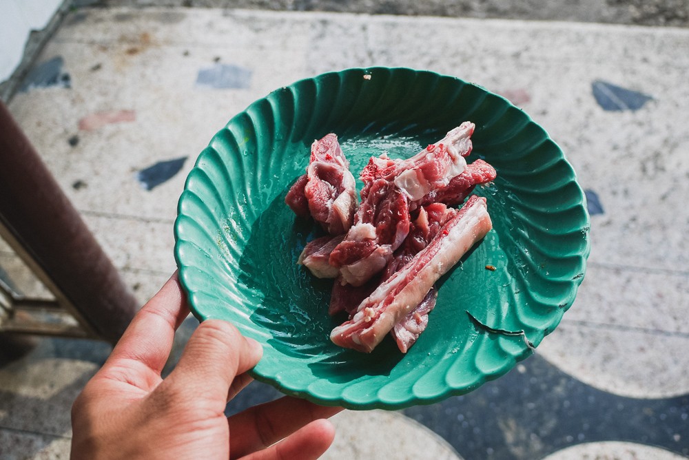 Raw Fresh Mutton In Morocco