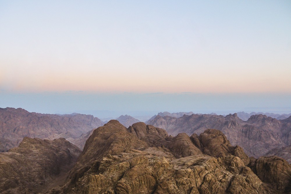 Sunrise On Mount Sinai in Egypt