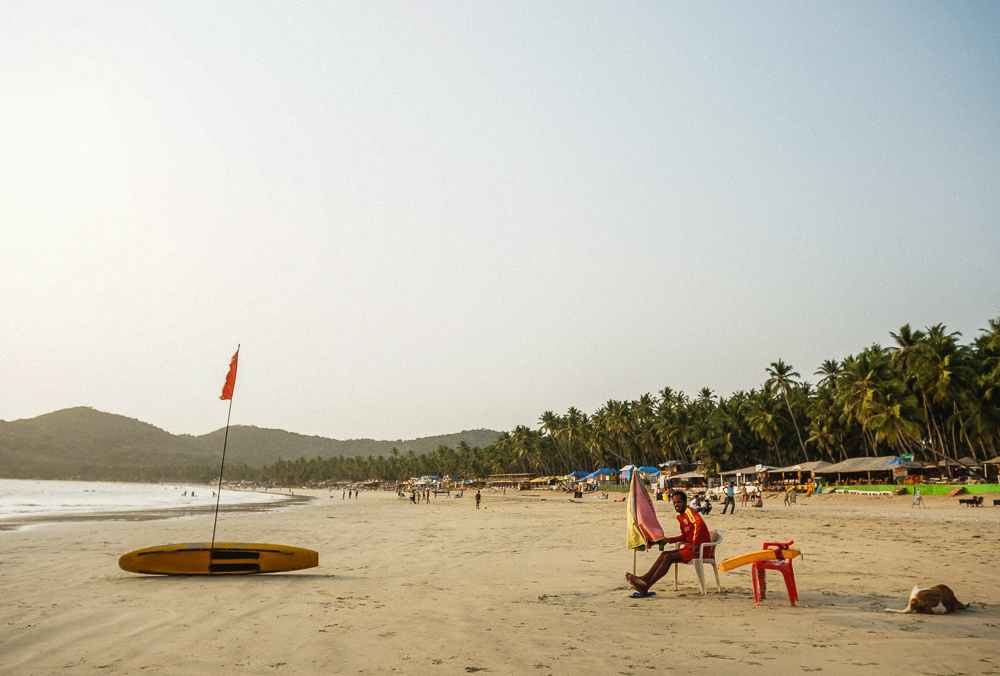 Palolem Beach Lifeguard at Sunset