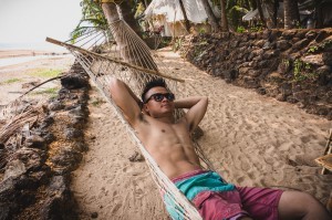 Relaxing On A Hammock On Coca Cola Beach