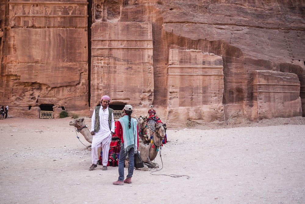 Camel driver in Petra