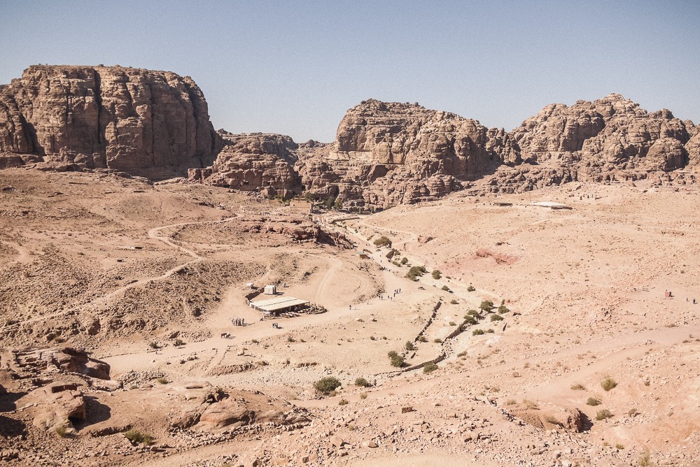 The expansive valley of Petra's Lost City