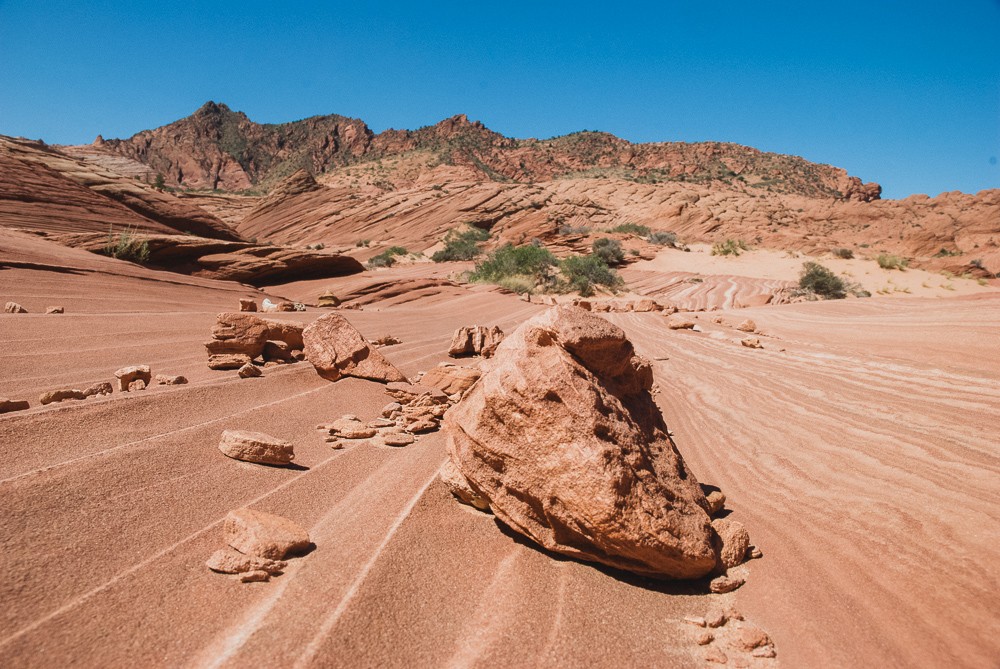 Rocks From Jurassic Period At The Wave In Arionza