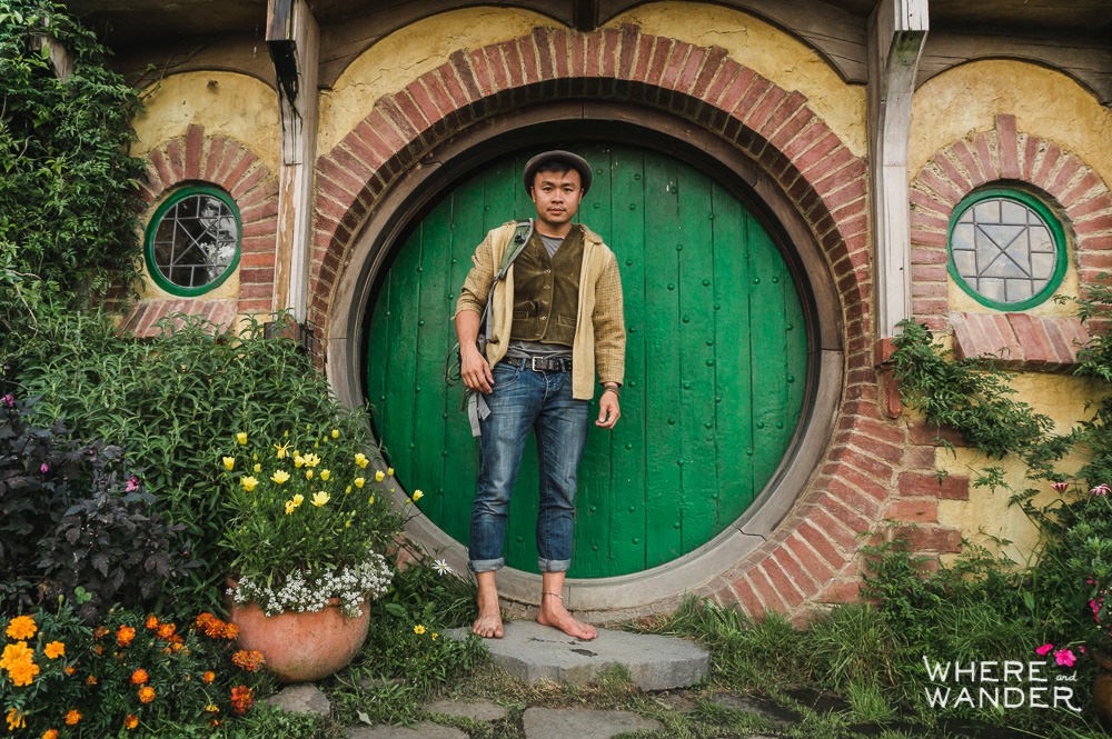 Kien Lam Dressed Up As a Hobbit At Hobbiton