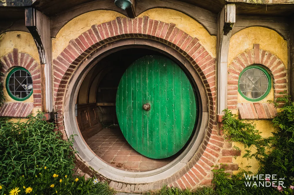 Hobbiton Movie Set Tour: Bilbo Baggins Bag End Circular Door
