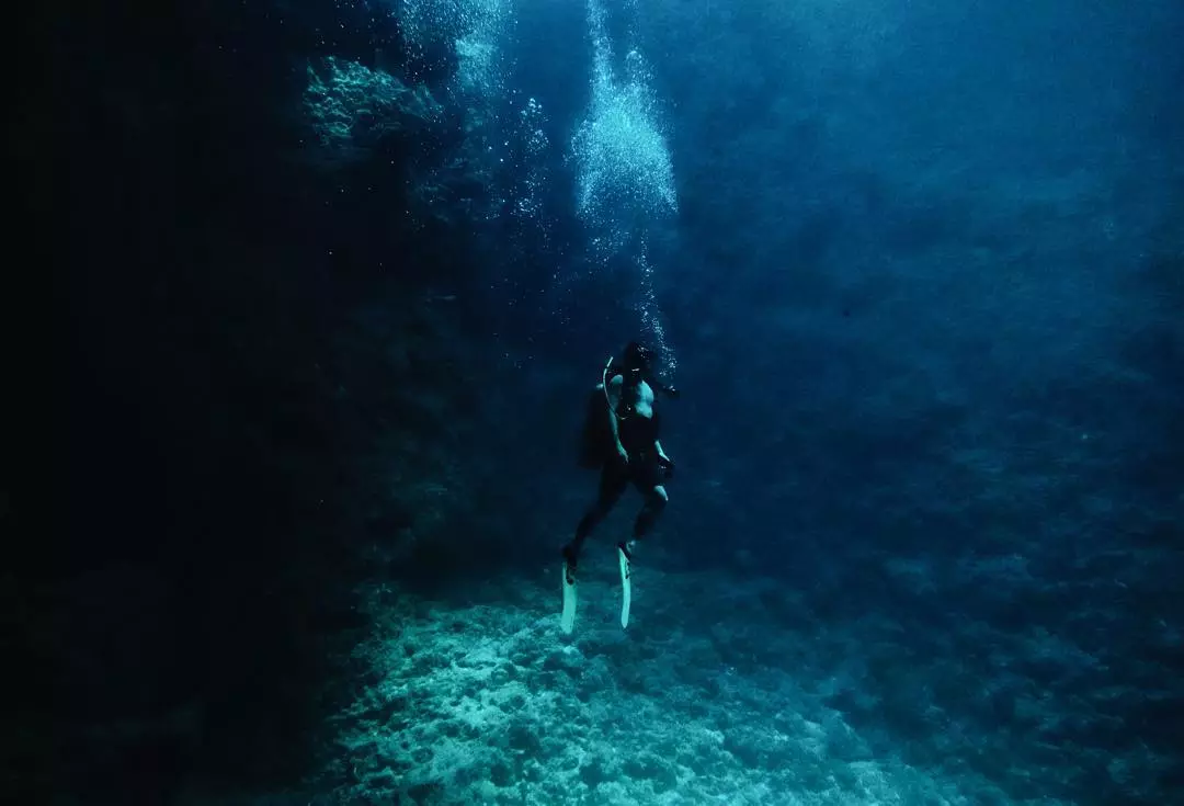 Man scuba diving in Palau