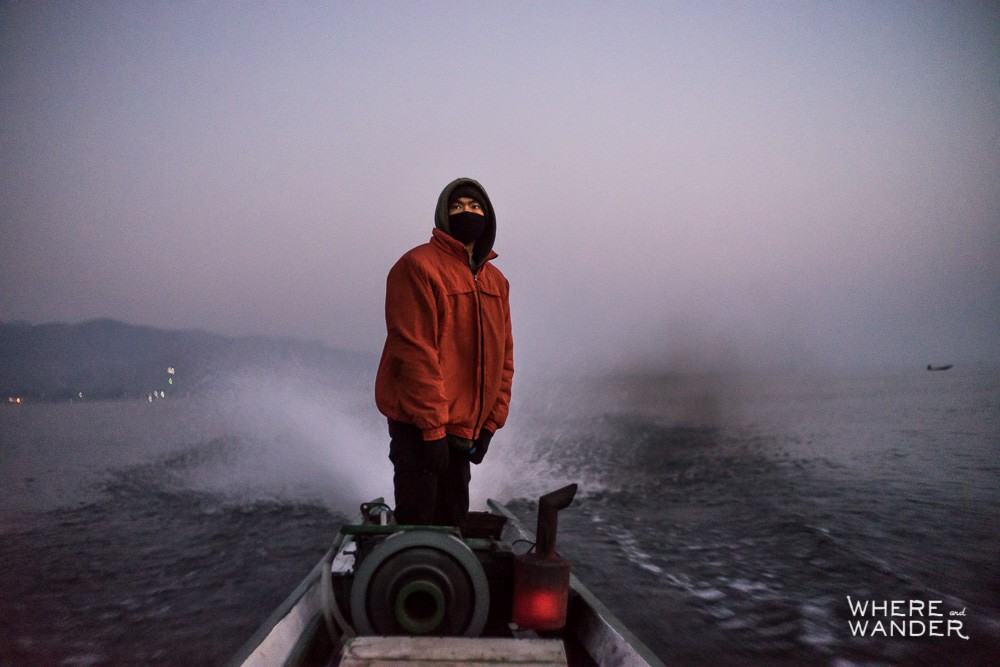 Boat skipper at Inle Lake