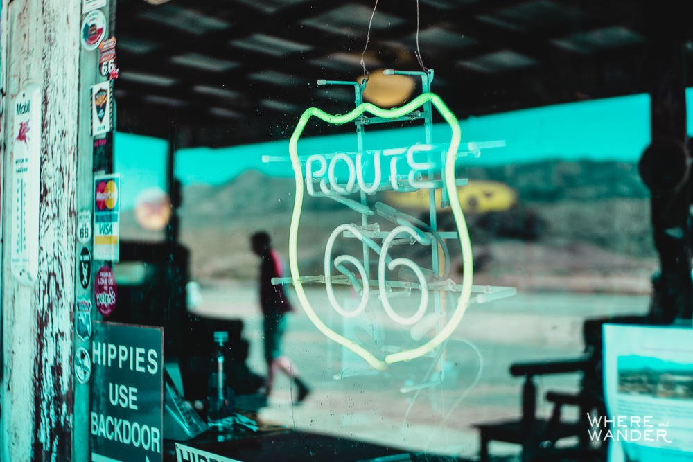 Route 66 Sign At Hackberry General Store
