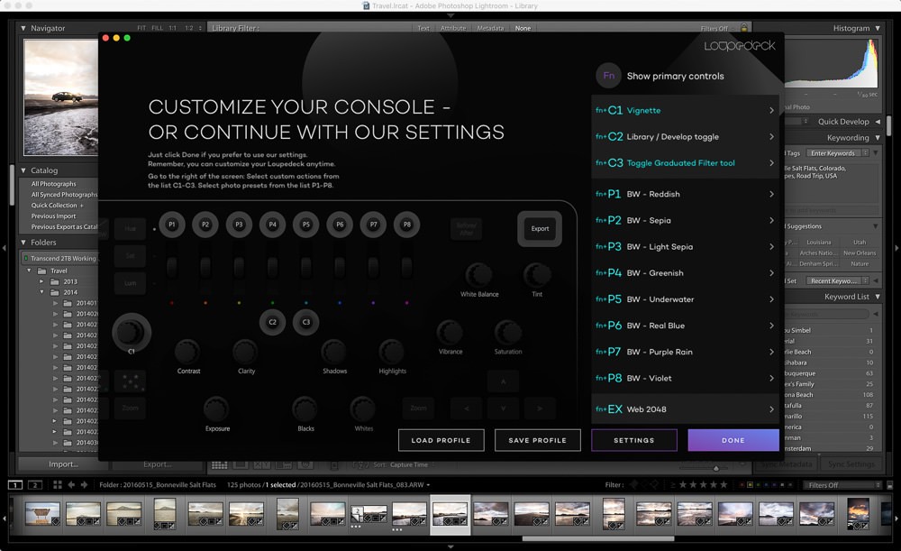 Loupedeck Configuration Screen