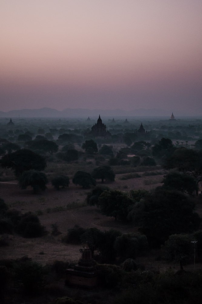 Shooting Bagan Pagodas At Sunrise