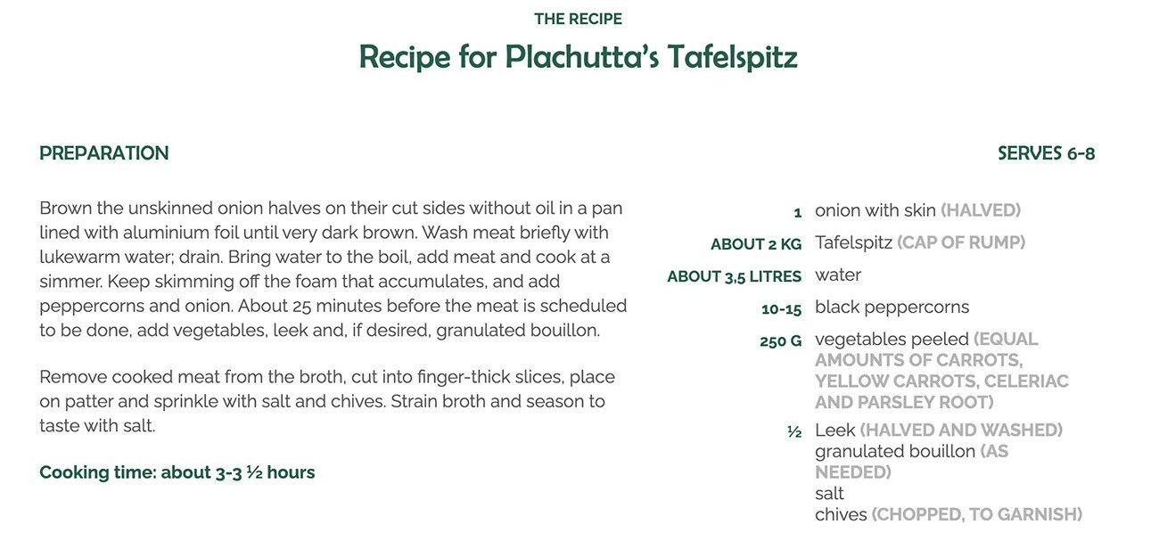 Plachutta Tafelspitz Recipe Rezept