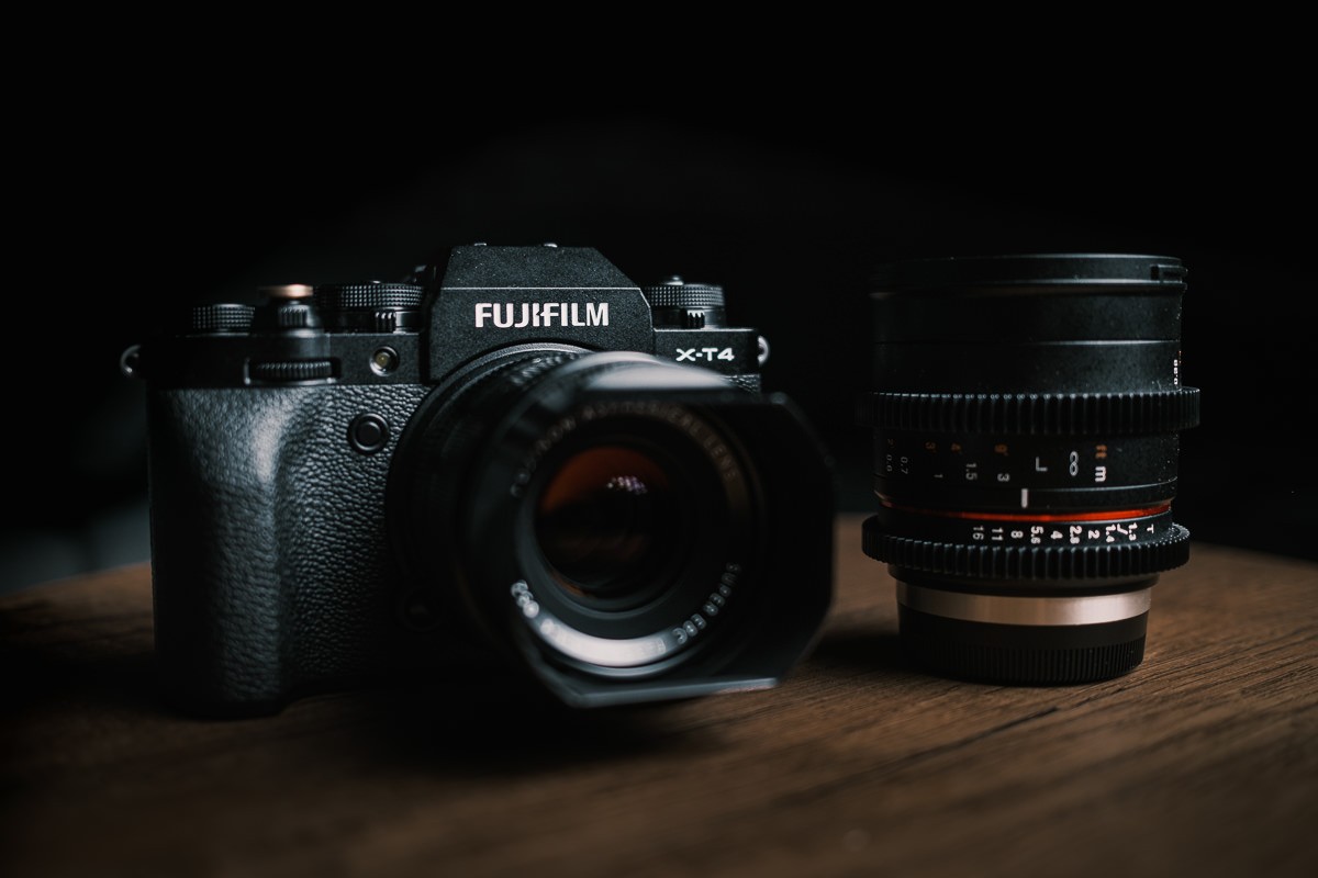 FujifilmX-T4 and Rokinon 35mm t/1.3 Cine Lens For Video