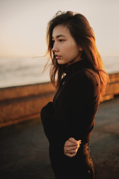 Girl at Farolim de Felgueiras shot with Fujifilm 35mm f/1.4