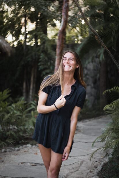 Girl smiling shot with Voigtlander 50mm f/1.5 Fujifilm X Mount Adapted Lens