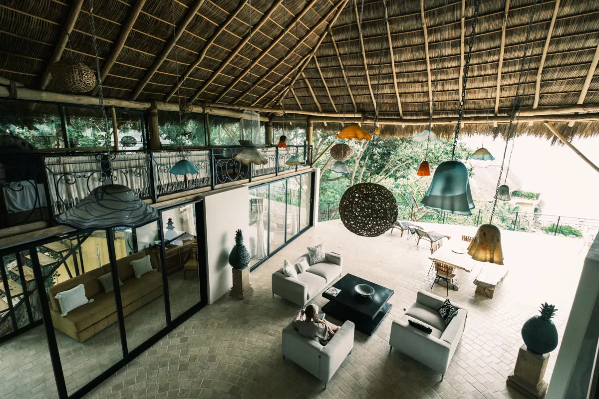 Living room at Villa Amor Eterno in Sayulita