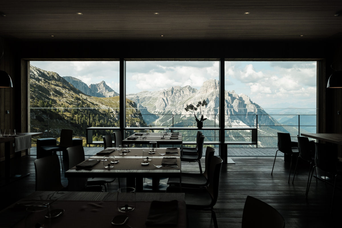 View of Alta Badia from Piz Boe Alpine Lounge