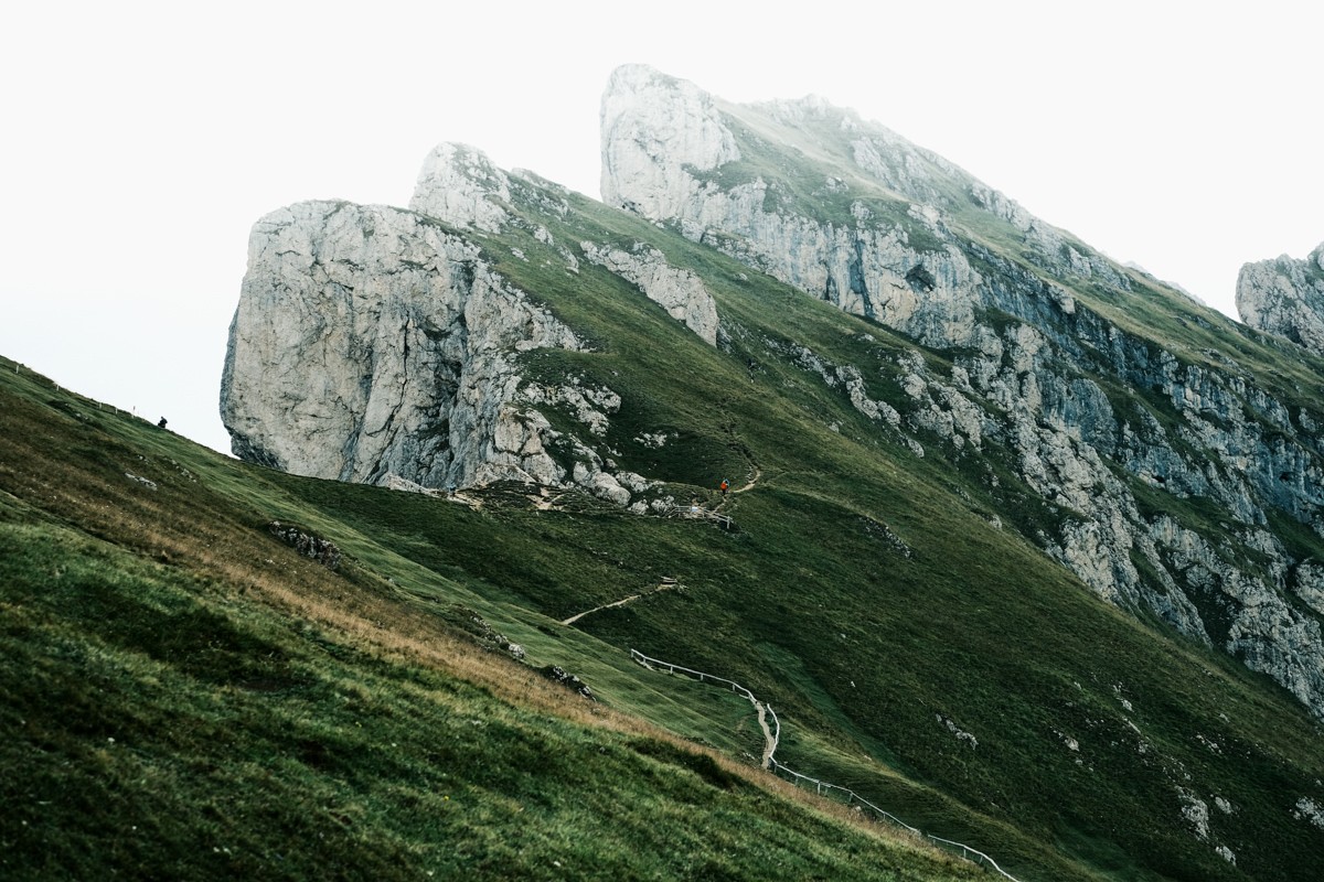 Seceda Ridgeline in the Dolomites shot on Fujifilm X-T4