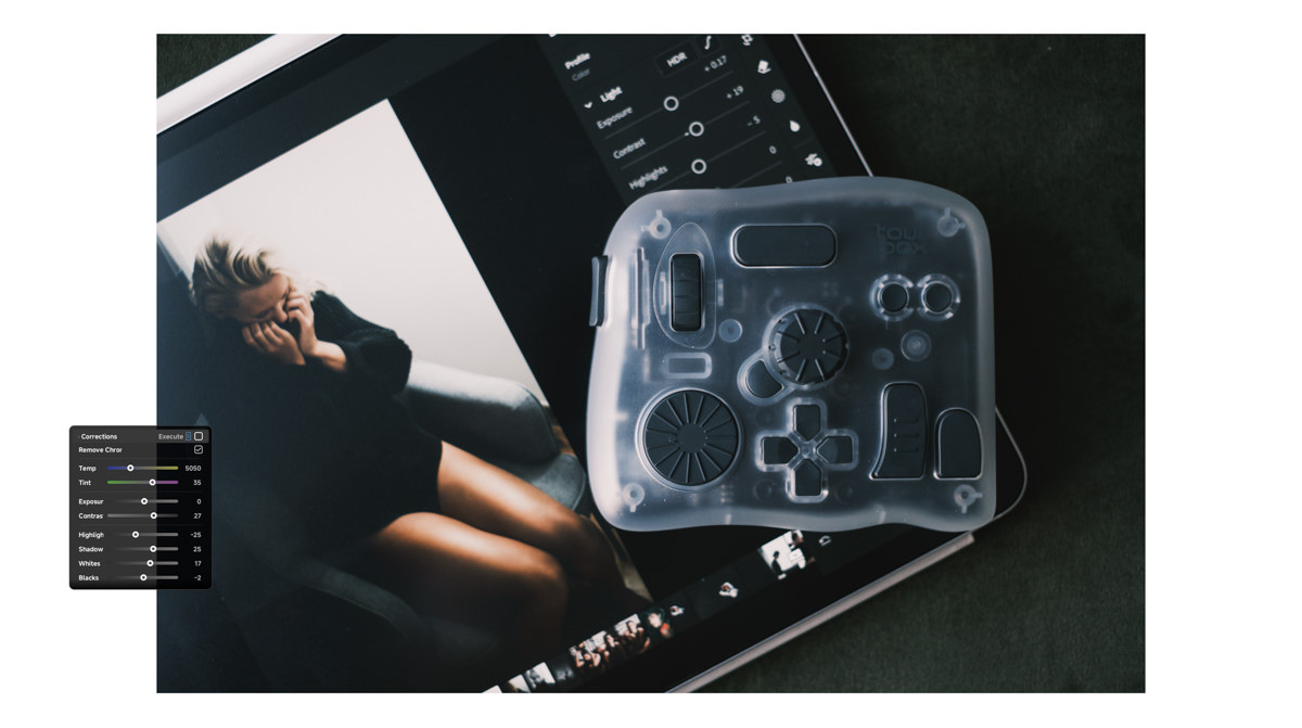 TourBox Full Screen Dynamic Panels in Adobe Lightroom