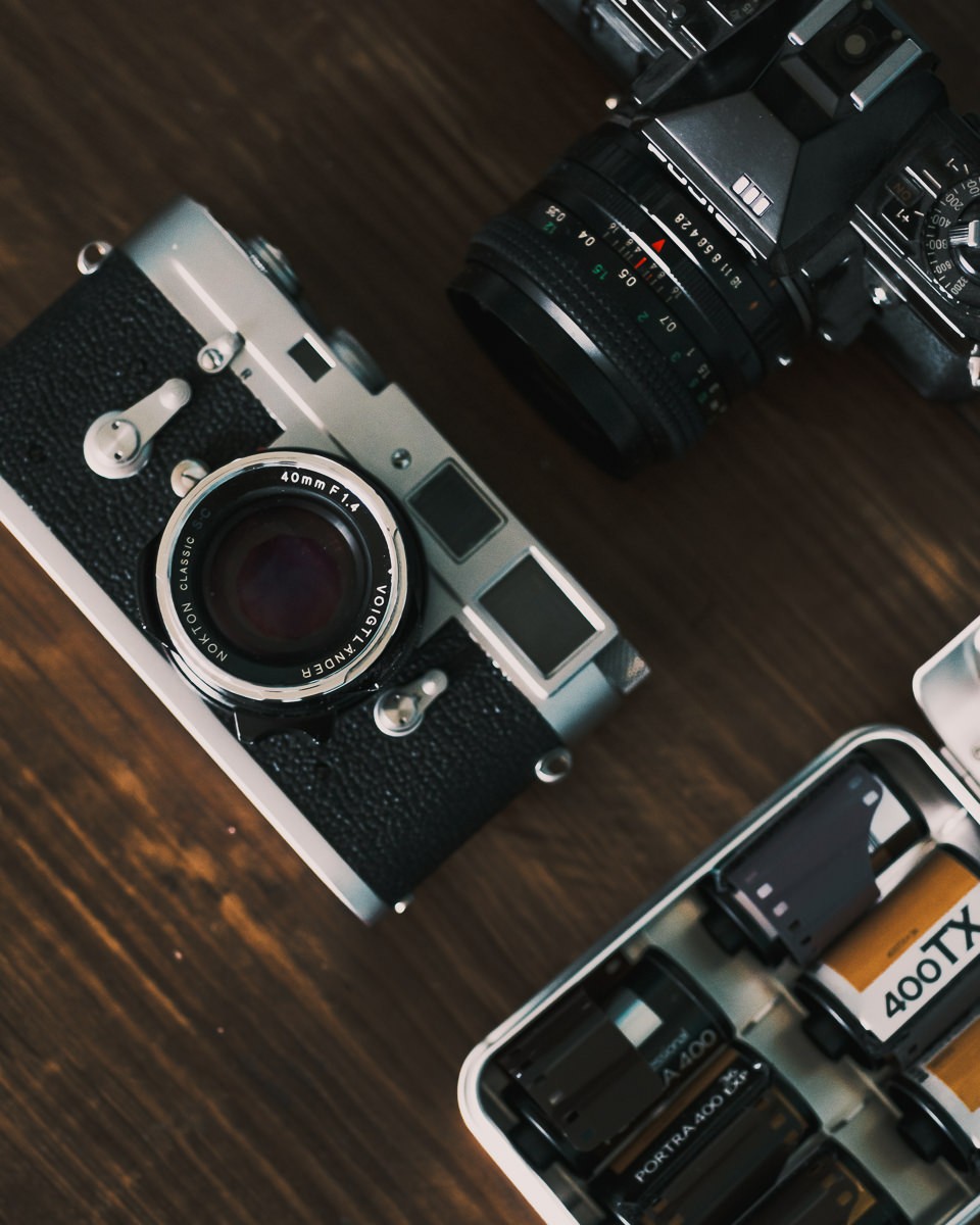 Leica M2 and film holder