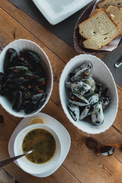 Mussels form Mussel House In Ksamil