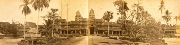first photograph of Angkor Wat by John Thomson