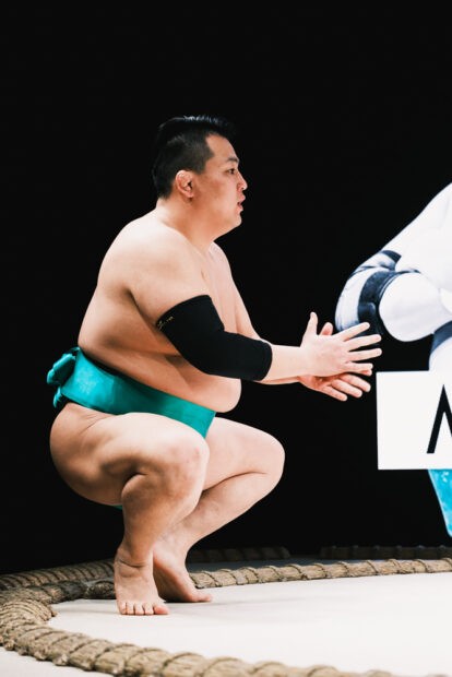 Matsu Sumo Hall Hirakuza Osaka Demonstration