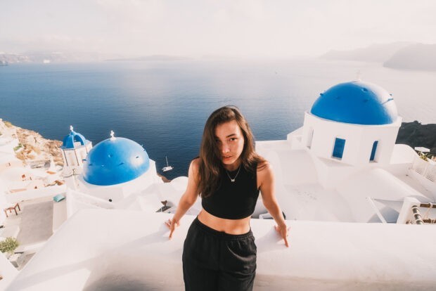 Best blue dome view in Santorini