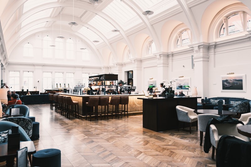 Drawing Room 2 of the Titanic Hotel now a cafe