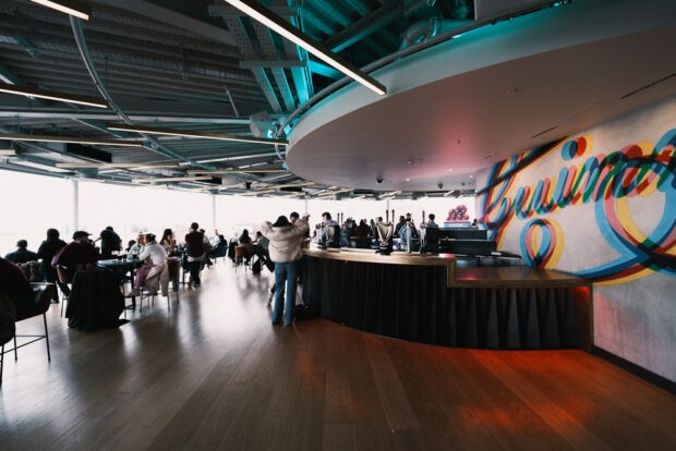 Gravity bar on the top floor of the Guinness Storehouse