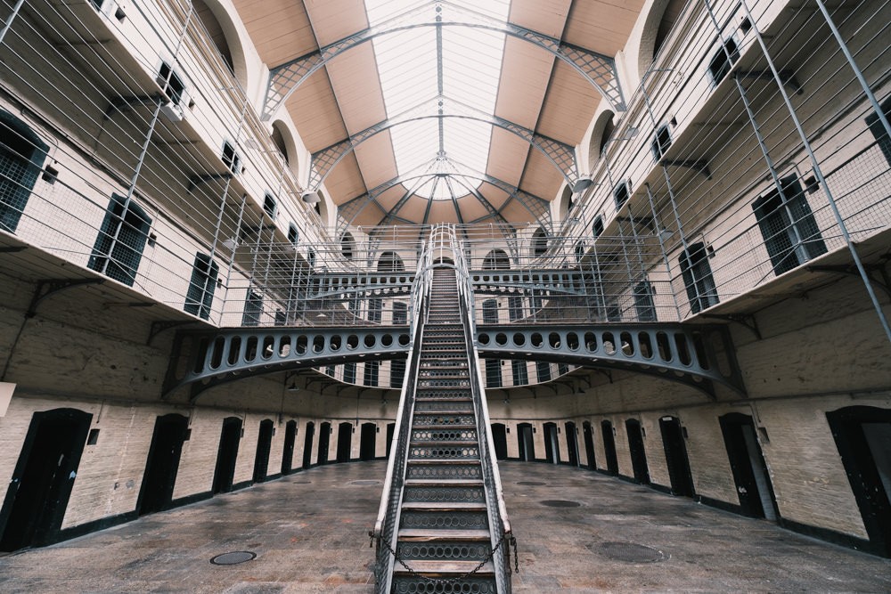 East wing Victorian architecture at Kilmainham Goal