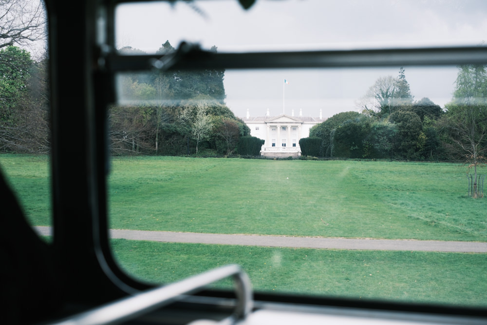 Phoenix Park in Dublin and White House building