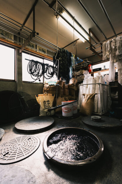 Inside Toru Shimomura's indigo dyeing studio