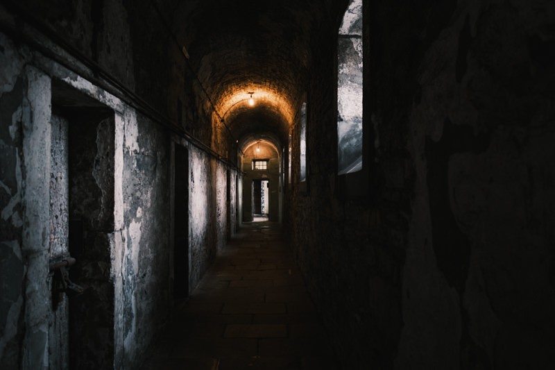West wing corridor at Kilmainham Gaol