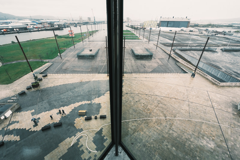Memorial grounds outside Titanic Belfast