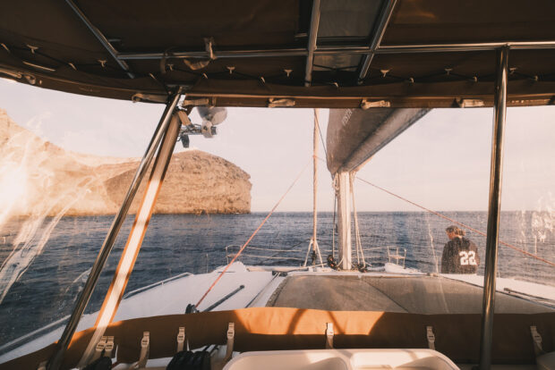 Santorini sunset sailing cruise