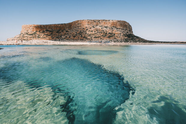 Balos Lagoon tide pool in Crete