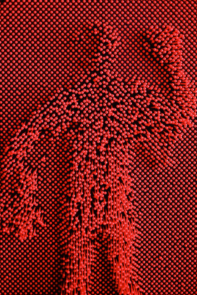 Life-sized Pin Art at Neonia Porto