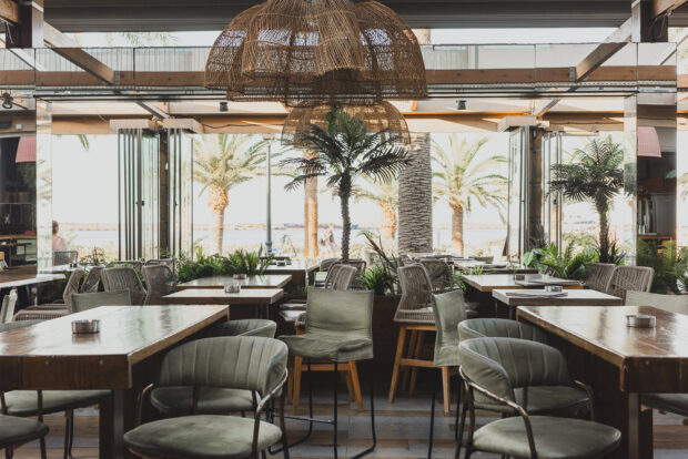 Stylish Rethymno restaurant bar and club