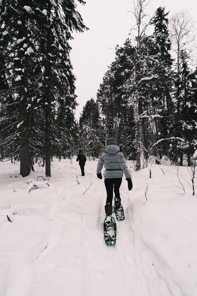 Snowshoe at Lake Norva Rovaniemi