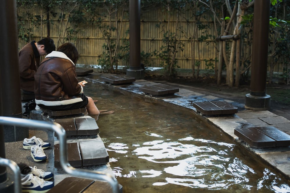 Foot bath in Beppu next to Jigokumushi Kobo Kannawa
