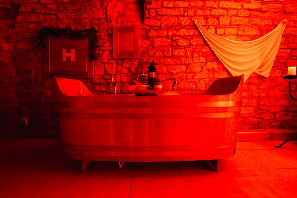Oak tub at Bernard Beer Spa