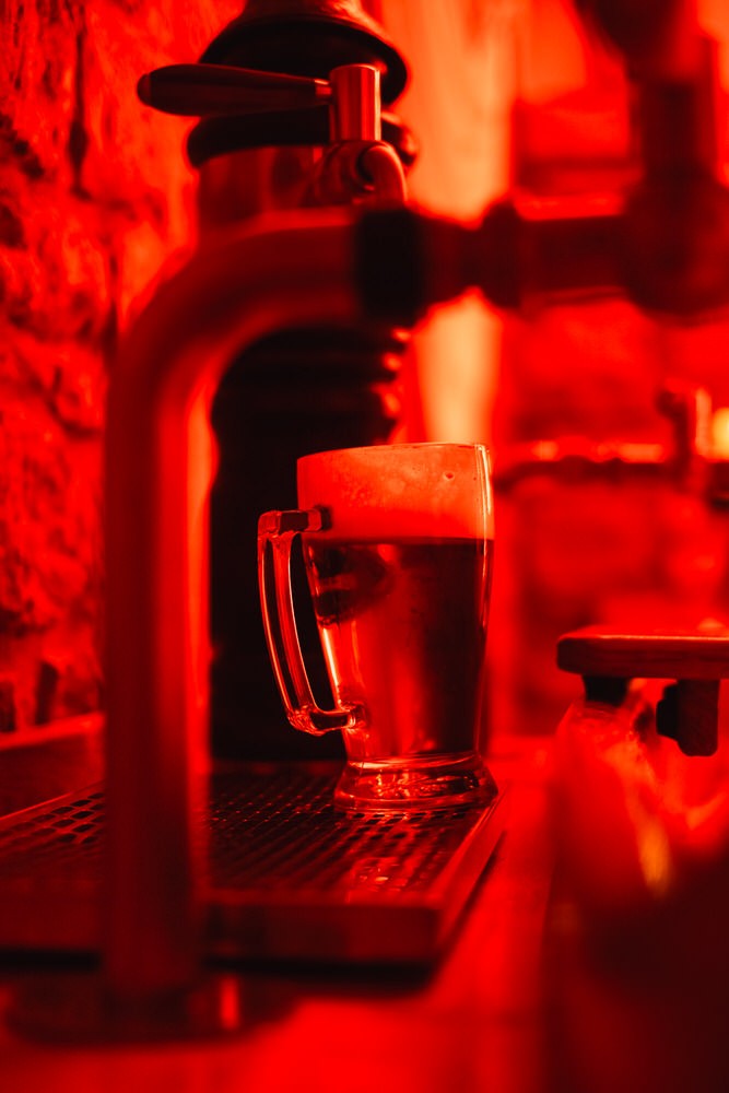 Fresh tap at Bernard Beer Spa in Prague