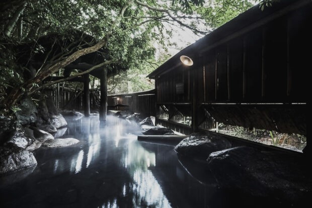 Onsen at Fumoto Ryokan in Kurokawa Onsen